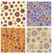 5 Cute Seamless Pattern Vector Backgrounds FREE Stock Vector, stylish, creative, quality picture