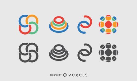 Geoshape Design Set FREE Stock Vector, logo, design, element picture