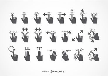 Hand signal bundle FREE Stock Icon, touch-gestures, hand-gestures, gestures picture