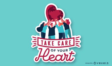 Heart Care Awareness FREE Stock Vector, heart, illustration, healthcare picture