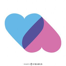 HeartLink Logo FREE Stock Clipart, heart, logo, isolated picture