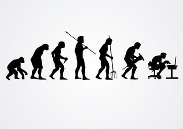 Human Evolution at Work Figures FREE Stock Clipart, human-evolution, work, job picture