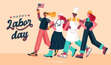 Labor Day Joy FREE Stock Clipart, labor, day, illustration picture