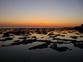 Seaside Sunset with Reflections KOSTENLOSES Stock-Photo-Bild, landschaften, himmel,  horizonte