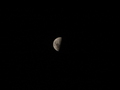 Crescent Moon on Black Background KOSTENLOSES Stock-Photo-Bild, mond, nacht, schwarzer himmel