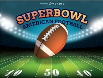 Night Game Stadium Lighting FREE Stock Vector, american-football, stadium, night picture