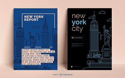 NYC Business Poster Template FREE Stock Psd, poster, building, nyc picture