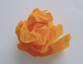 Crumpled Orange Paper Texture FREE Stock Photo, orange, paper, textured picture