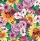 Painted Flowers Vector Pattern Background FREE Stock Vector, stylish, creative, quality picture