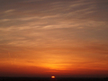 Vibrant sunset with clouds FREE Stock Photo, sunset, clouds, orange picture