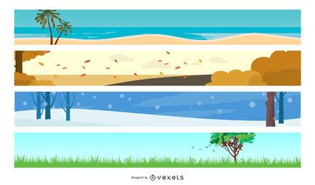 Seasons Vector Art FREE Stock Clipart, seasons, summer, spring picture