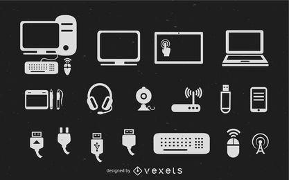 Tech Gear Collection FREE Stock Vector, camera, collection, computer picture
