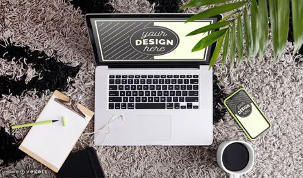 Workspace Mockup Scene FREE Stock Psd, mockup, composition, workspace picture