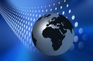 Dunkler Globus von Afrika auf blue background KOSTENLOSES Stock-Photo-Bild, afrika,  globus,  technologie
