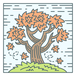 Autumn Foliage Tree Nature PNG FREE Stock Clipart, leaves, color-stroke, tree picture