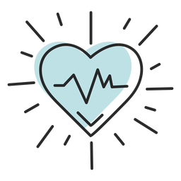 Vital Heart Care PNG Design FREE Stock Vector, hospital, lifeline, heart picture