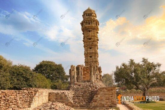 Vijaya Stambha victory monument at Chittorgarh Fort Rajasthan