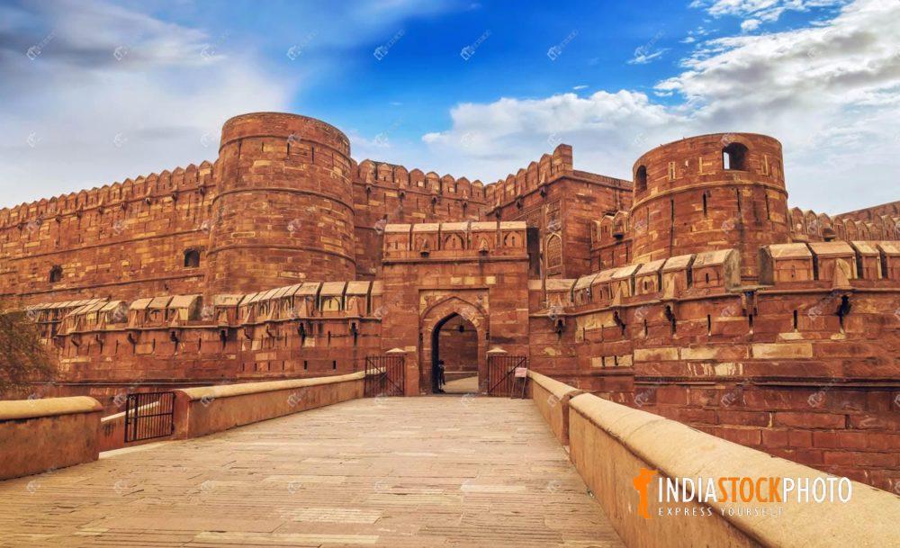 Agra Fort red sandstone Mughal Architecture medieval fort