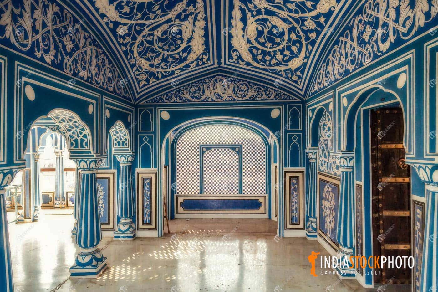 City Palace Jaipur Sukh Niwas interior architecture artwork