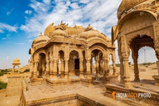 Bada Bagh Chattris ancient architecture ruins at Jaisalmer Rajasthan