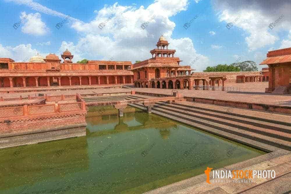 Fatehpur Sikri red sandstone medieval fort city at Agra
