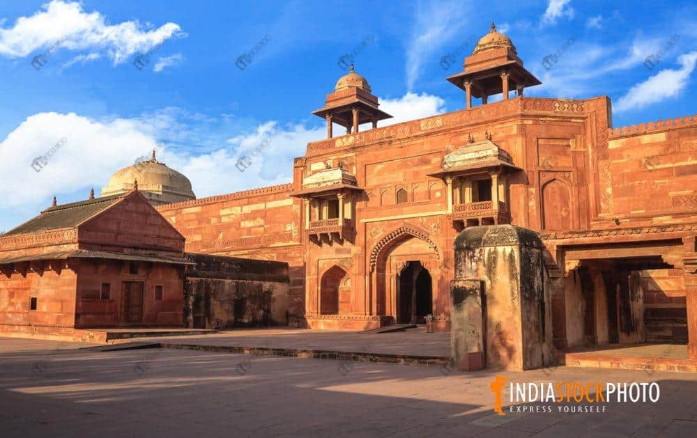 Jodha Bai medieval palace entrance at Fatehpur Sikri Agra