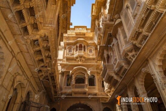 Patwon ki Haveli ancient heritage building at Jaisalmer Rajasthan