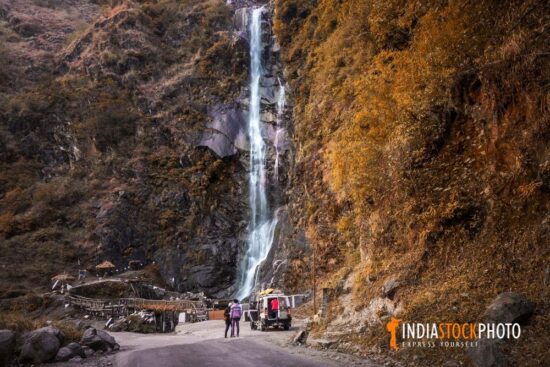 Bhim Nala waterfall at North Sikkim India