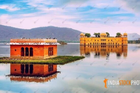 Jal Mahal Jaipur ancient palace on a lake