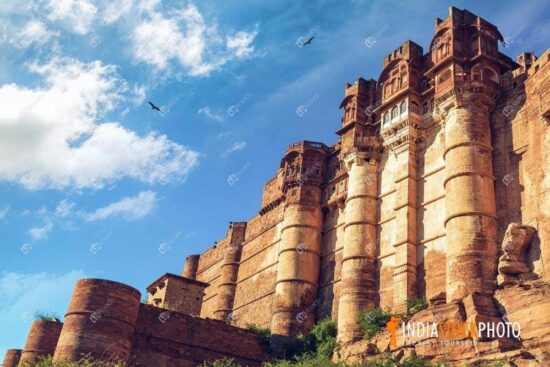 Historic Mehrangarh Fort at Jodhpur Rajasthan
