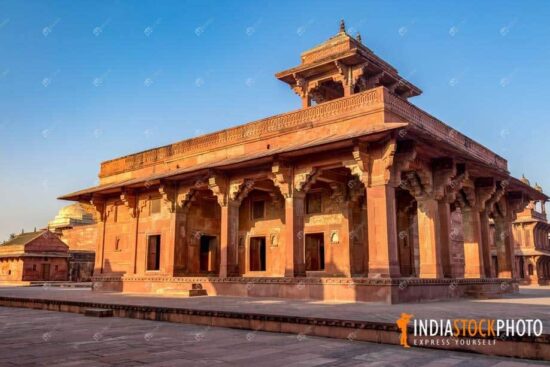 Fatehpur Sikri red sandstone ancient architecture at Agra