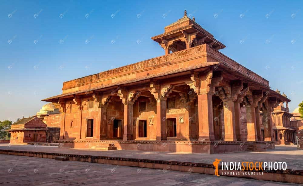 Fatehpur Sikri red sandstone ancient architecture at Agra