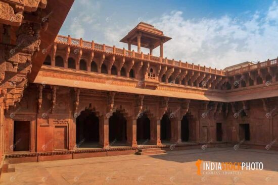 Jodha Bai palace Fatehpur Sikri red sandstone architecture