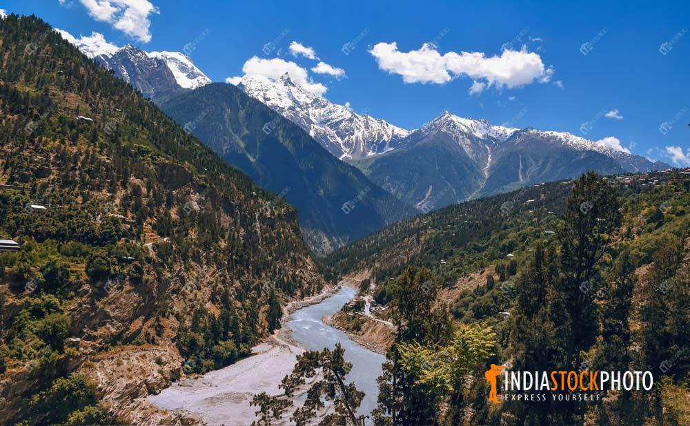 Bapsa Himalayan river valley Sangla at Himachal Pradesh