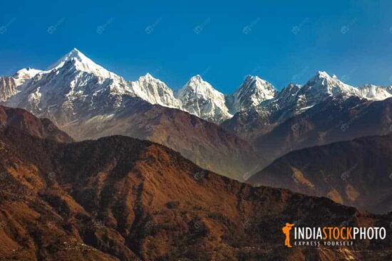 Panchchuli Himalaya snow peaks from Munsiyari Uttarakhand