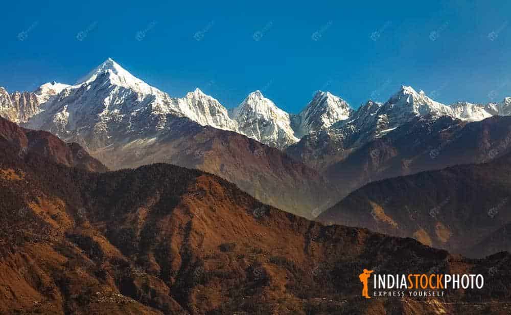 Panchchuli Himalaya snow peaks from Munsiyari Uttarakhand