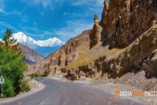Ladakh Himalaya mountain road with scenic landscape