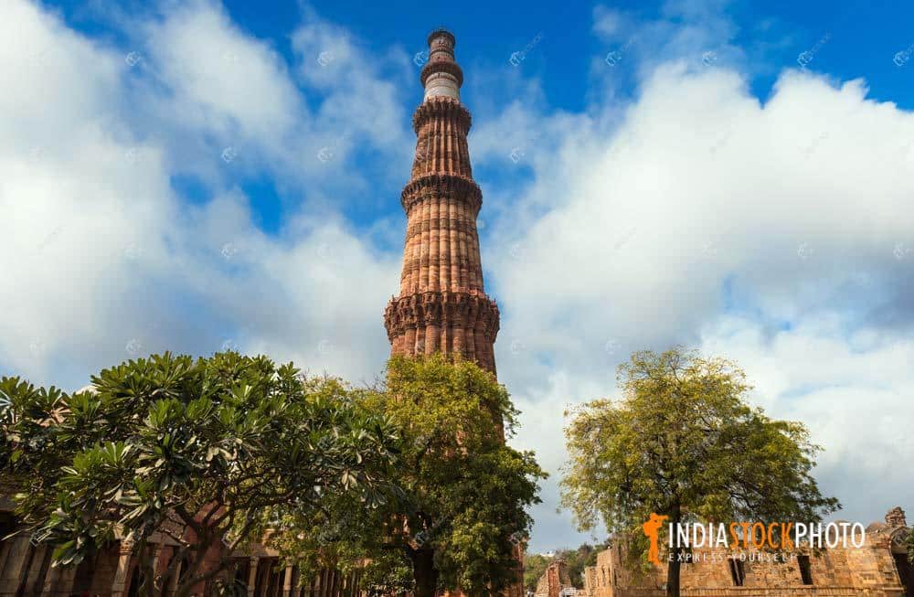 Historic Qutub Minar monument at old Delhi