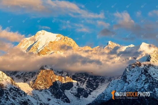 Himalaya Kinnaur Kailash mountain range at Himachal Pradesh
