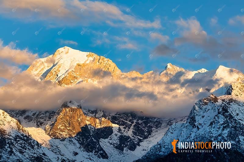 Himalaya Kinnaur Kailash mountain range at Himachal Pradesh