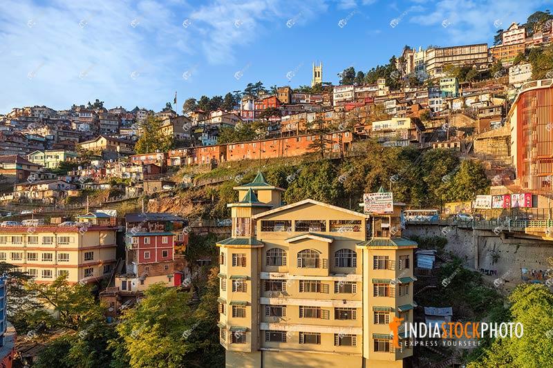 Cityscape of Shimla hill station at Himachal Pradesh India