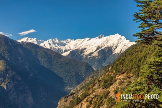 Kinnaur Kailash Himalaya mountain range at Kalpa Himachal Pradesh