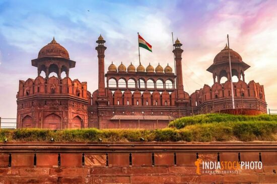 Historic Red Fort UNESCO World Heritage site at Delhi